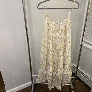 J. Crew Floral Swim Coverup - White and Yellow